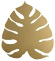 Kinkiet w kształcie liścia 35x39 monstera metalowa złota 3xG9