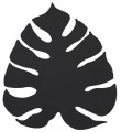 Kinkiet w kształcie liścia 35x39 monstera metalowa czarna