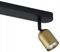 Lampa sufitowa czarno-złota 2xGU10 metalowa Podwójny reflektor natynkowy TOP GOLD