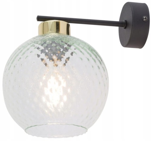 Kinkiet ze szklanym kloszem 24x25cm wiszący E27 DEVON 