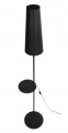 Lampa podłogowa z abażurem 170x36cm Czarna nowoczesna Zing