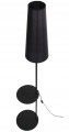 Lampa podłogowa z abażurem 170x36cm Czarna nowoczesna Zing