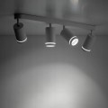 Lampa sufitowa biała 4xGU10 metalowa Poczwórna Jet
