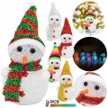 Figurka dekoracyjna świąteczna bałwan LED 15cm