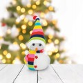 Figurka dekoracyjna świąteczna bałwan LED 15cm