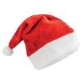 Czapka świętego mikołaja z pomponem świąteczna czerwona