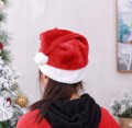 Czapka świętego mikołaja z pomponem świąteczna czerwona