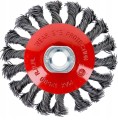 Szczotka tarczowa stożkowa hartowana pleciona 4" 100mm