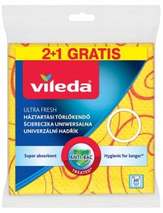 Vileda Zestaw 3 ściereczek uniwersalnych z jonami srebra 34x34cm