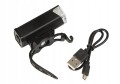 Lampka rowerowa przednia LED 3 tryby mocna wodoodporna 300 LM USB 800mAh
