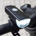 Lampka rowerowa przednia LED 3 tryby mocna wodoodporna 300 LM USB 800mAh