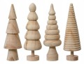 Figurka drewniana w kształcie choinki 15cm Minimalistyczna świąteczna