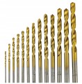 Zestaw 13 wierteł do metalu HSS 1,5-6,5mm Stalowych