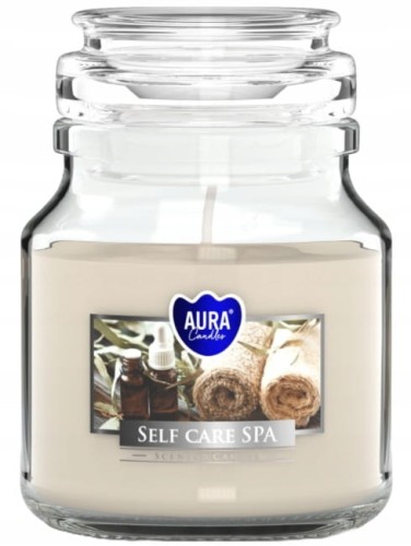 Świeca zapachowa w słoiku Self care spa 9,9x7cm do 28h palenia