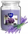 Świeca zapachowa w słoiku Lawenda 14x9,8cm do 100h palenia