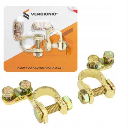 Klemy do akumulatora uniwersalne +/- 2szt