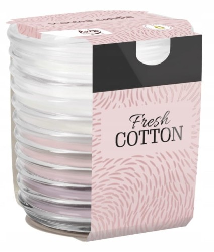 Świeca zapachowa w słoiku Świeża bawełna 8x8,2cm do 28h palenia