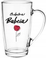Kubek szklany 400ml "Cudowna Babcia" na zimne i ciepłe napoje