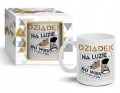 Kubek ceramiczny dla Dziadka 300 ml Biały z motywującym napisem