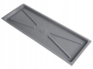 Tacka pod ociekacz suszarkę 19 x 51cm Szara 