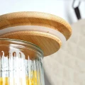 Pojemnik kuchenny do przechowywania z bambusową pokrywką 950ml