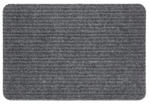 Wycieraczka tekstylna 60x40cm szara antypoślizgowa 