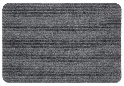 Wycieraczka tekstylna 60x40cm szara antypoślizgowa 