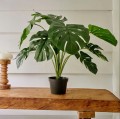 Sztuczna roślina Green Monstera 60x66cm Realistyczna dekoracja do wnętrz