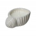 Świeca zapachowa cytrynowa w porcelanowej muszli 13,4x5cm ozdobna woskowa
