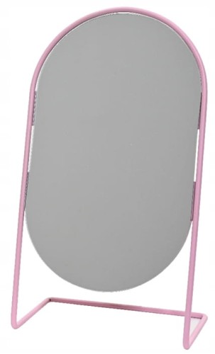 Lusterko kosmetyczne 15,2x26cm Minimalistyczne z metalowym rantem