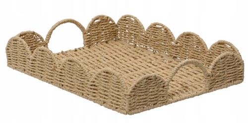 Pleciona taca do serwowania z falistym brzegiem 7x30x40cm