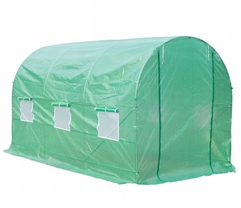 Szklarnia ogrodowa z oknami i moskitierą 200x300x200cm Zielona na warzywa