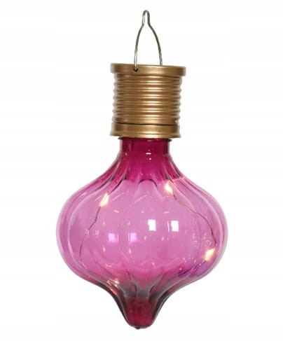 Żarówka solarna plastikowa 7,7x11,7cm Lampka wisząca