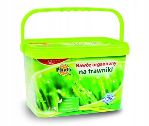 Nawóz naturalny do trawników Planta 3kg w wiaderku organiczny do zasilania