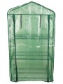 Miniszklarnia balkonowa ogrodowa z pólkami 69x49x25cm Zielona na warzywa