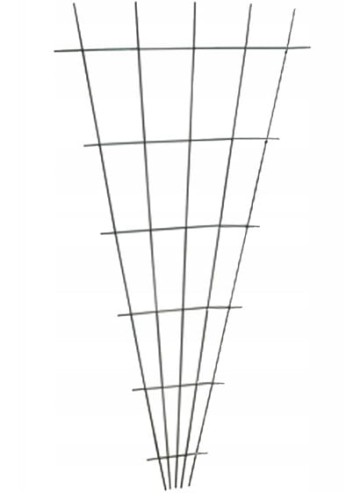 Podpora wachlarzowa do roślin pnących 150x75cm Zielona