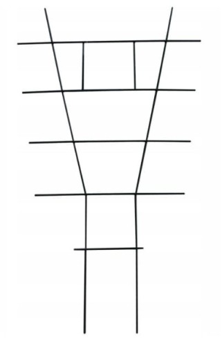Podpora drabinka do roślin doniczkowych 51x29 cm Zielona drut stalowy