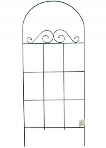 Kratka ogrodowa do roślin pnących z łukiem 60x150cm podpora ciemnozielona