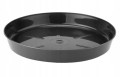 Podstawka pod doniczkę Czarna 16,9x2,4cm Plastikowa błyszcząca