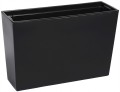 Doniczka plastikowa 19x56x36,5cm Czarny kwietnik+wkład