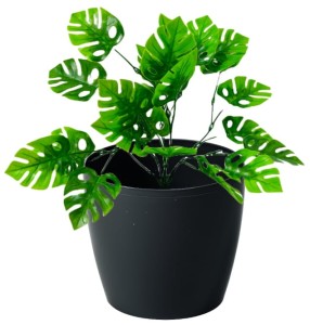 Doniczka plastikowa 30x26,5cm Czarna osłonka dekoracyjna Magnolia