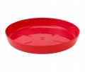 Podstawka pod doniczkę Czerwona 12,6x1,8cm Plastikowa dekoracyjna