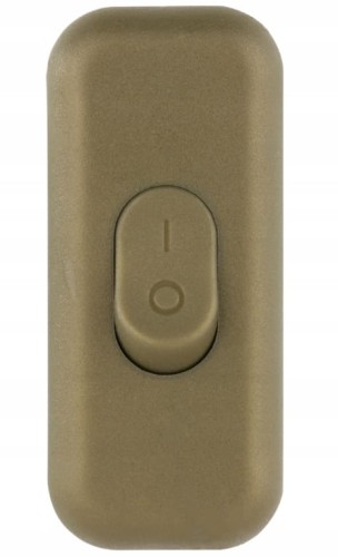 Przełącznik pośredni kołyskowy na kabel KLIK 1-biegunowy 2,5A 250 V Złoty