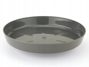 Podstawka pod doniczkę antracytowa 11,2cm Plastikowa
