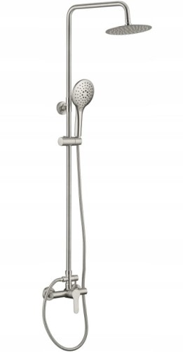 Deszczownica 3-funkcyjna z baterią mieszaczową Chrom LUPO