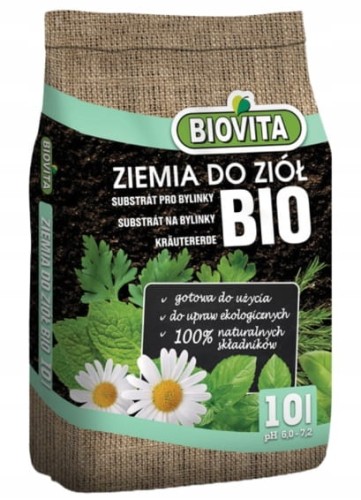 Ziemia do ziół BIO 10L Gotowe podłoże