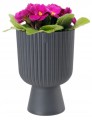 Doniczka antracyt 20,5x13,7cm ECO uniwersalna plastikowa gazon