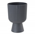 Doniczka antracyt 20,5x13,7cm ECO uniwersalna plastikowa gazon