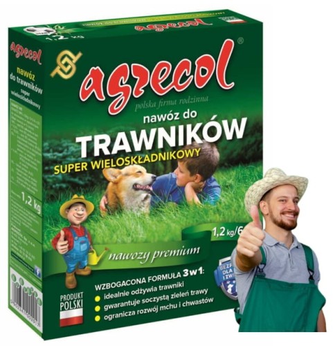 Nawóz granulowany do trawników wieloskładnikowy 1,2kg