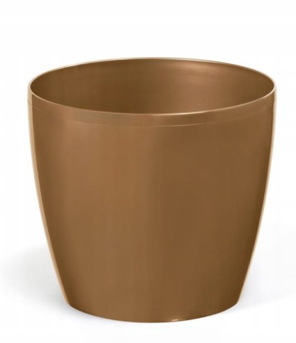 Doniczka plastikowa złota metalik 30x26,5 cm klasyczna Magnolia